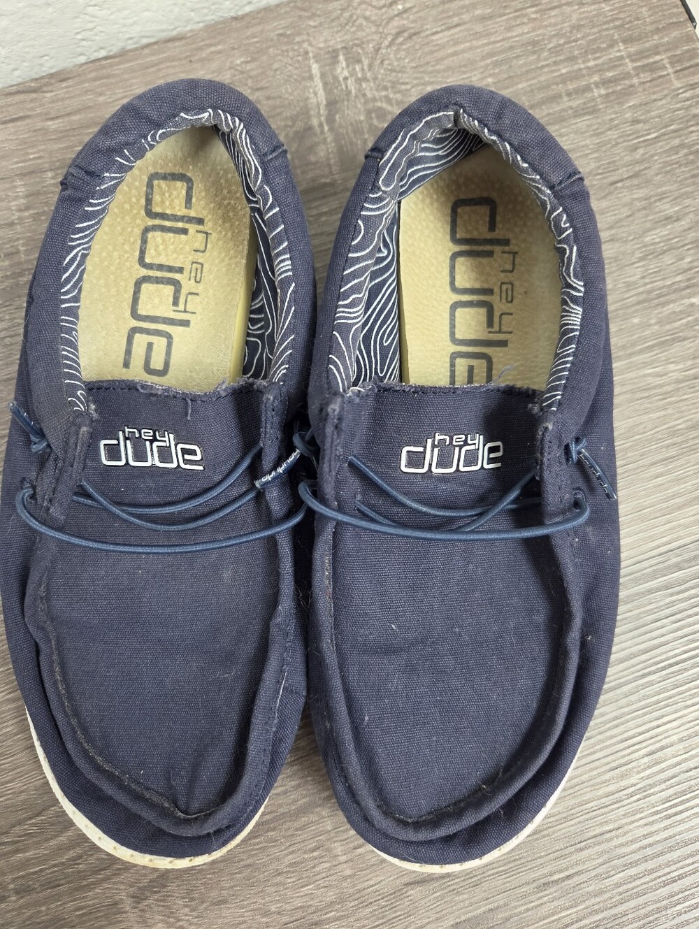Hey Dude Kids Navy Slip-On Canvas Shoes